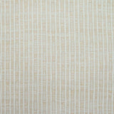 Flatweave rug in a solid and dashed stripe in cream on warm beige field