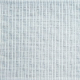 Flatweave rug in a solid and dashed stripe in cream on a pale grey field
