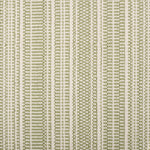 Broadloom carpet in  textural stripe design in white and light green.