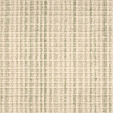 Broadloom carpet in textured stripe in striated cream and sage green.