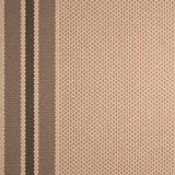 Striped flatweave runner in cream and grey 
