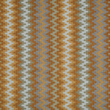 Handwoven silk fabric with zigzag design in brown, gray, and beige colors.