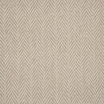 Broadloom carpet in a herringbone pattern in taupe. 
