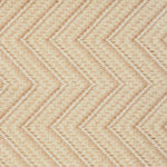 Broadloom carpet with zig zag stripe in tan.