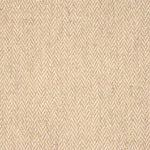 Broadloom carpet with a subtle herringbone pattern int tan and ivory