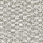 Detail of wallpaper in a textural checked print in mottled gray on a white field.