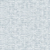 Detail of wallpaper in a textural checked print in light blue on a white field.