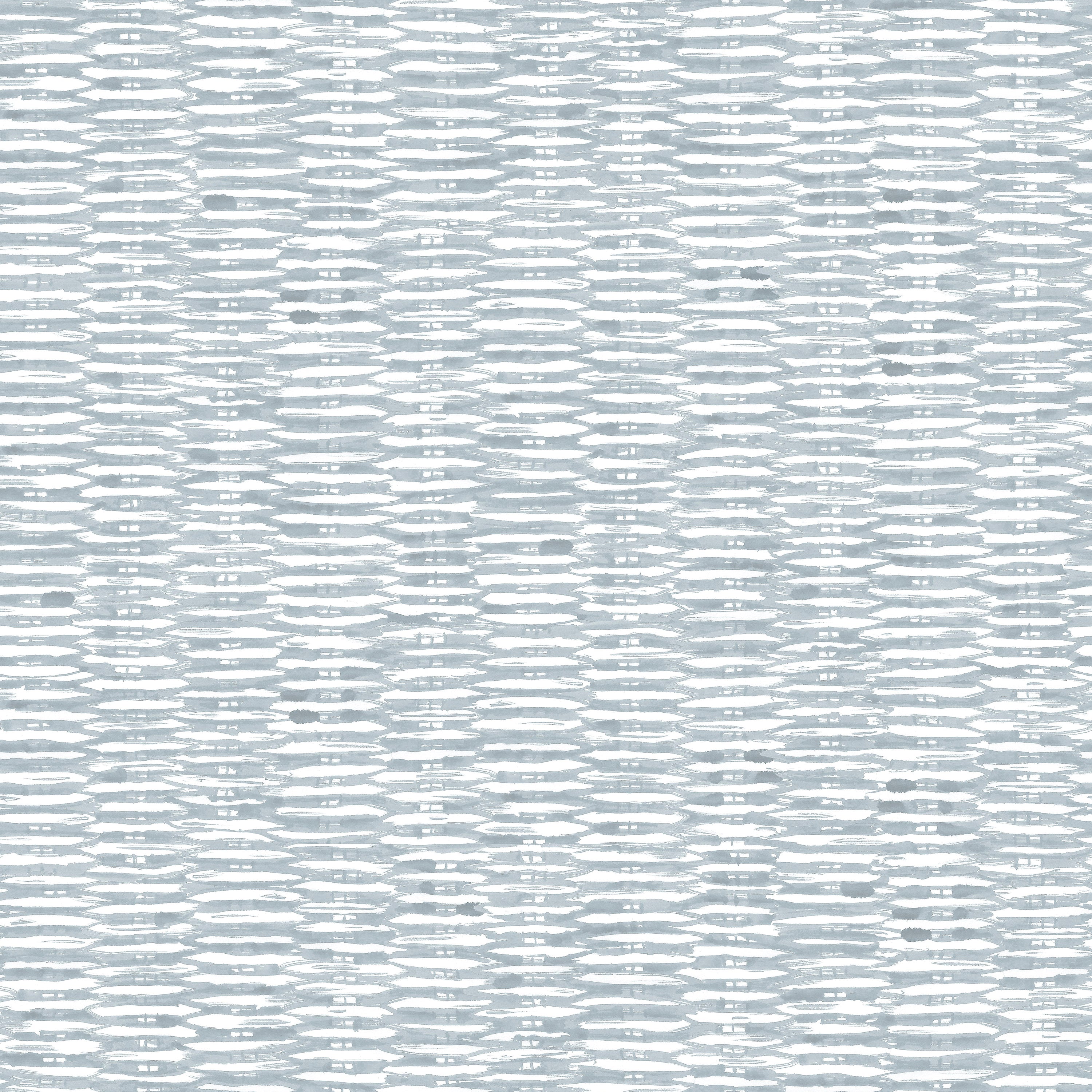 Detail of wallpaper in a textural checked print in light blue on a white field.