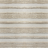 Textured carpet with horizontal loop and raised cut pile stripes in beige.