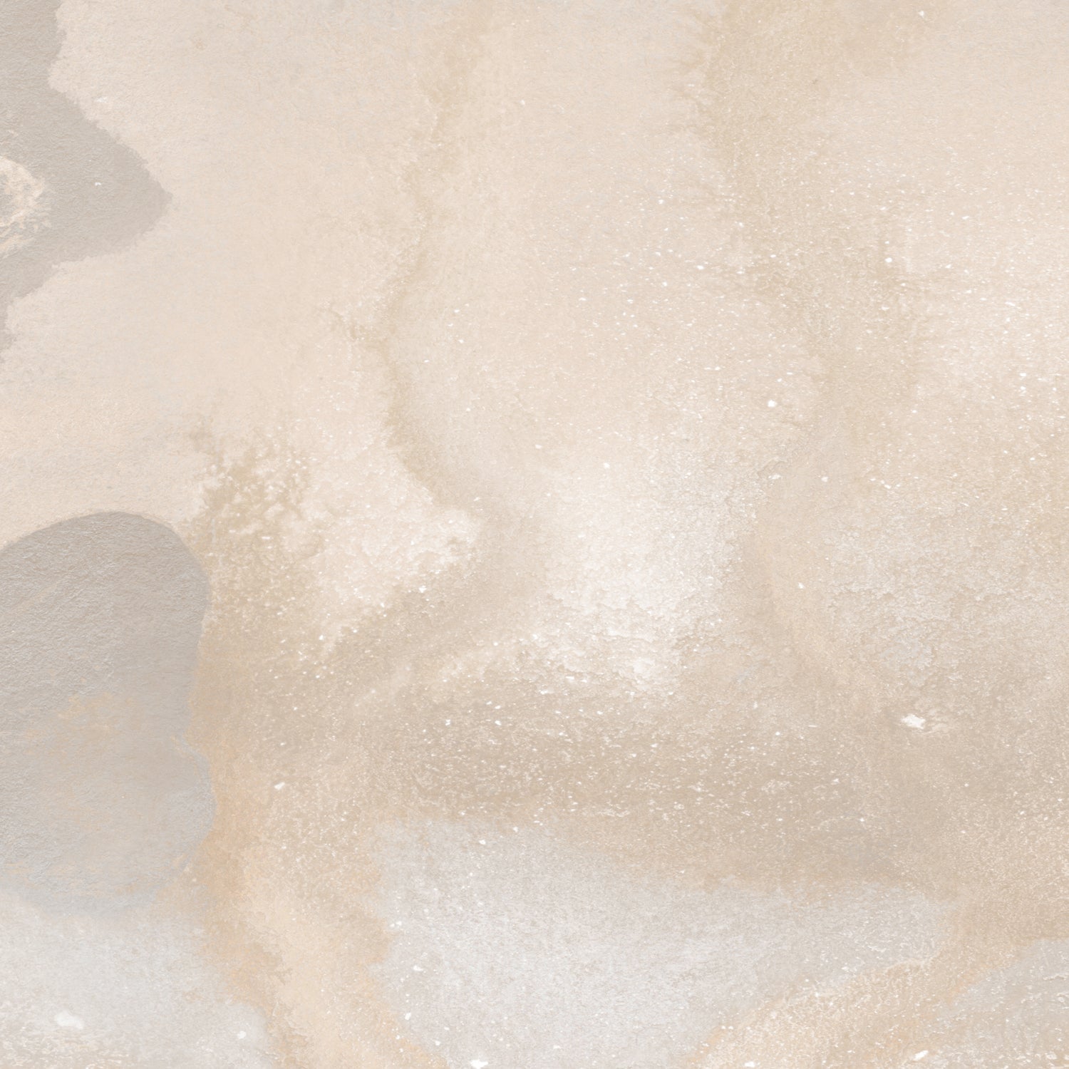 Mural wallpaper detail in an abstract textural watercolor design in taupe. 