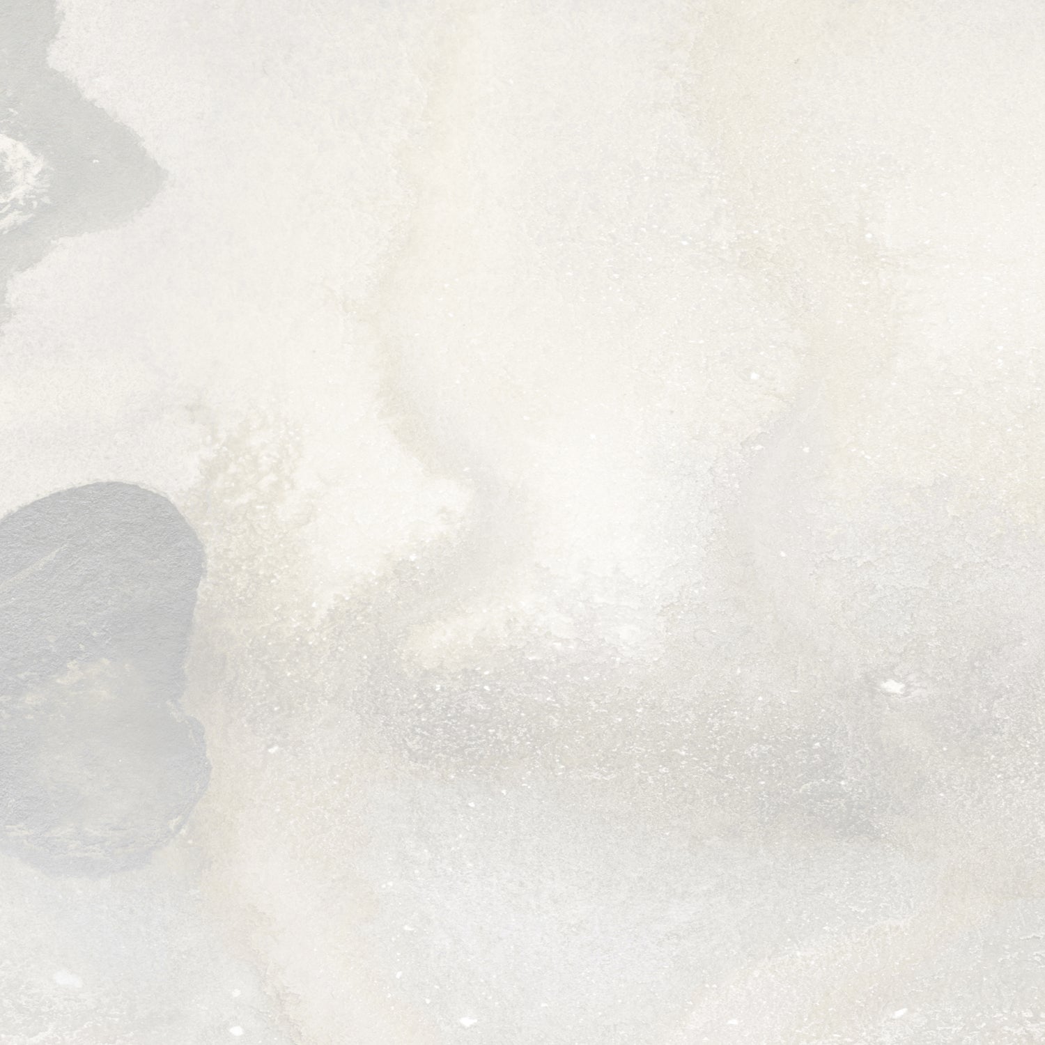 Mural wallpaper detail in an abstract textural watercolor design in warm beige.
