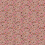 Wallpaper detail in an undulating abstract watercolor motif in pink, orange and grey. 