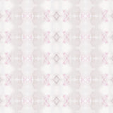 Detail of wallpaper in a striped ink blot print in shades of tan and pink on a cream field.