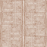 Subtle gridded geometric pattern in brown on a white background.