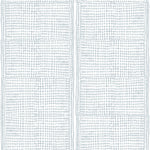 Subtle gridded geometric pattern in pale blue on a white background.