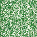 Detail of fabric in a playful animal print in green on a white field.