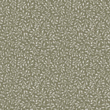 Pattern of small leaves on a green background