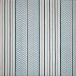 Broadloom carpet swatch in a herringbone striped pattern in a light blue design