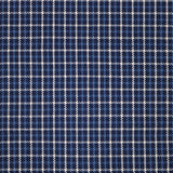 Broadloom carpet swatch in a checkered pattern in a blue design