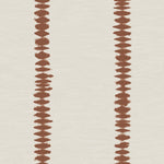 White background with brown ink blot stripe 