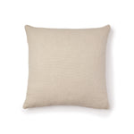 Solid ecru linen back of pillow. 