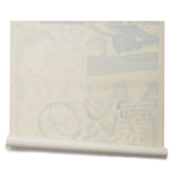 Faces Mosaic Grasscloth