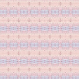 Detail of wallpaper in a gridded paint splatter print in shades of pink, blue, tan and white.