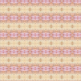 Detail of wallpaper in a gridded paint splatter print in shades of pink, orange, yellow and white.