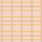 Scaled-out view of wallpaper in a squiggly check pattern in cream, brown and yellow on a pink field.