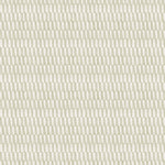 Detail of wallpaper in a playful triangular stripe print in gray and cream.