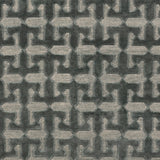 Detail of the Iseo Rug in Winter Sky, a textural monochromatic abstract geometric pattern in slate grey. 