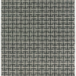 Full size Iseo Rug in Winter Sky, a textural monochromatic abstract geometric pattern in slate grey. 