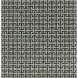 Full size Iseo Rug in Winter Sky, a textural monochromatic abstract geometric pattern in slate grey. 
