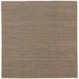 Sample of the Moire Rug in Sand-Pebble, a subtle striated pattern in warm taupe. 