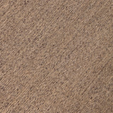 Detail of the Penta Rug in Pebble, a subtle striated pattern in warm taupe. 