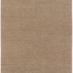 Full Size Penta Rug in Pebble, a subtle striated pattern in warm taupe. 