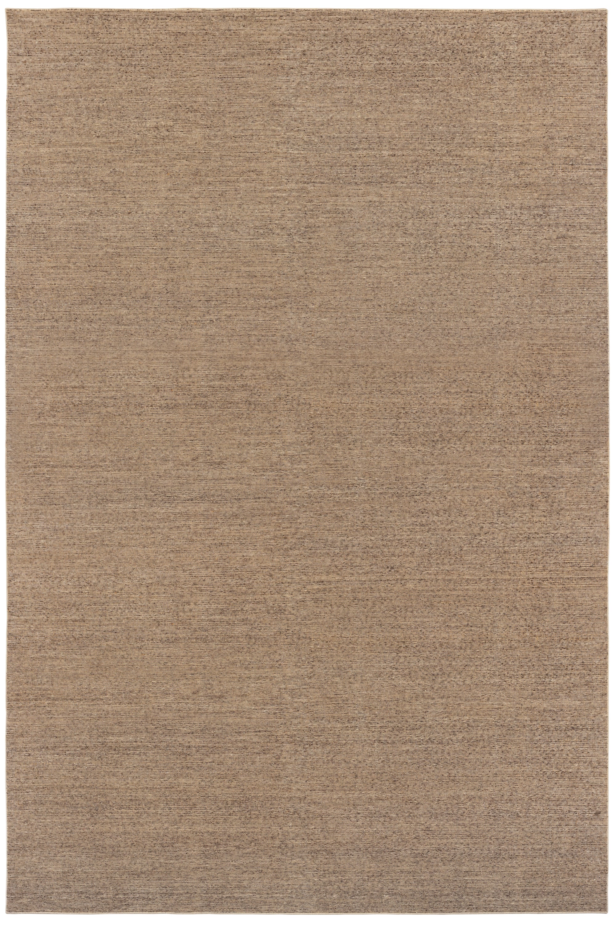 Full Size Penta Rug in Pebble, a subtle striated pattern in warm taupe. 