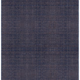 Full Size Penta Rug in Tempestl, a subtle striated pattern in indigo blue and taupe. 