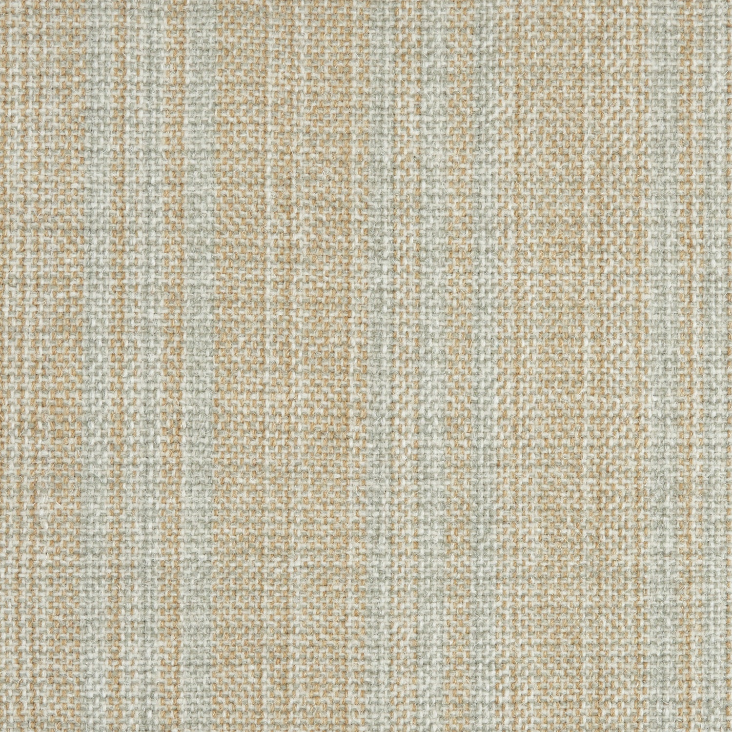 Wool broadloom carpet swatch in a tan colorway mottled with white and gray fibers.