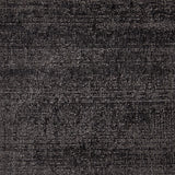 Poly-silk high pile broadloom carpet swatch in a shiny charcoal colorway.