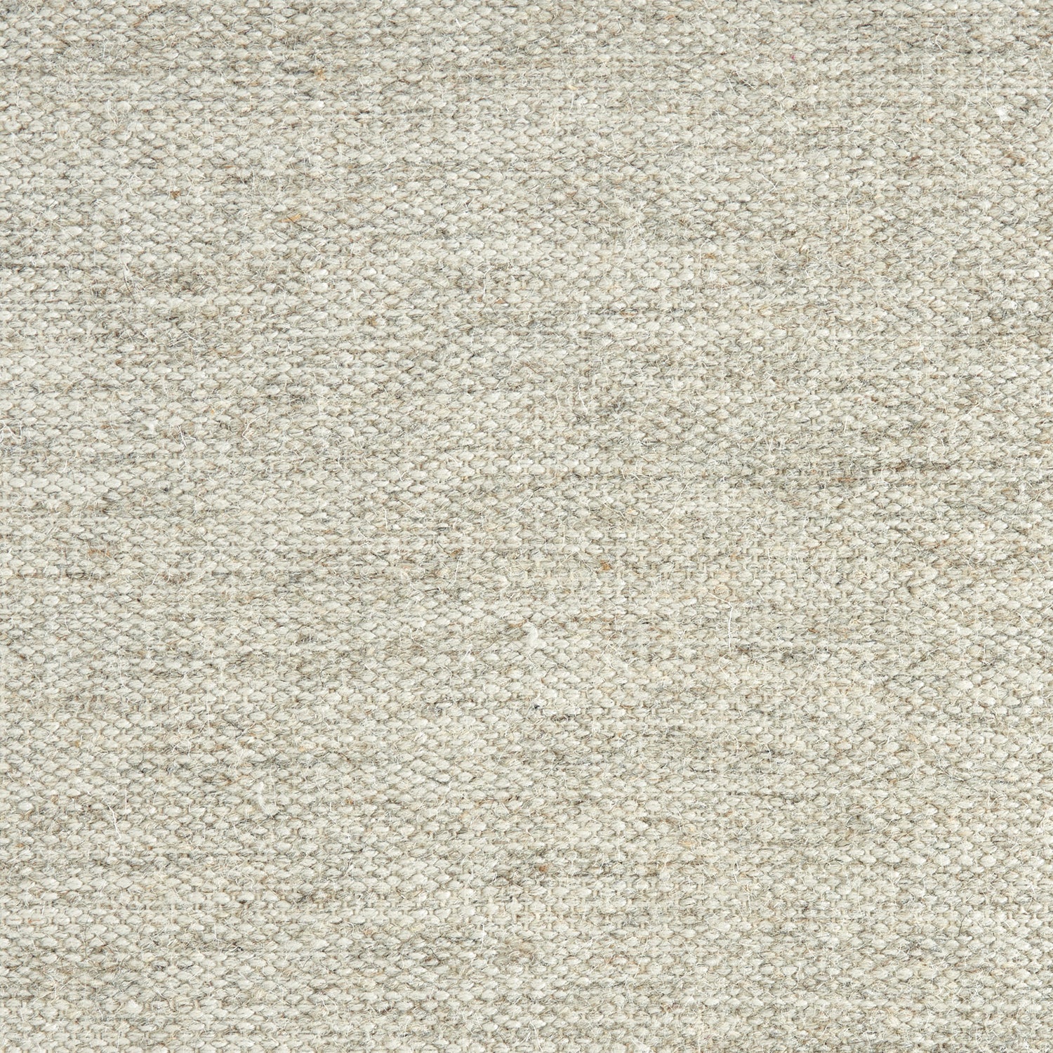 Wool-polysilk broadloom carpet swatch in mottled cream.