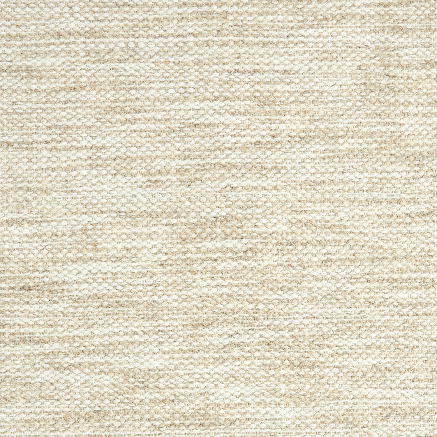 Wool-polysilk broadloom carpet swatch in mottled cream and tan.