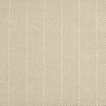 Wool-polysilk broadloom carpet swatch in a chevron stripe pattern in cream and gold.