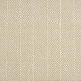 Wool-polysilk broadloom carpet swatch in a chevron stripe pattern in cream and gold.