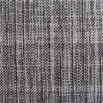 Linen broadloom carpet swatch in a woven mottled check pattern in black and white.