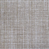 Linen broadloom carpet swatch in a woven mottled check pattern in cream and tan.