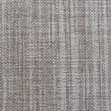 Linen broadloom carpet swatch in a woven mottled check pattern in cream and taupe.