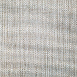 Wool broadloom carpet swatch in a checked woven pattern in blue-gray, cream and tan.