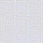 Wool broadloom carpet swatch in a woven basketweave pattern in white.