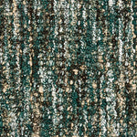 Wool-polyester broadloom carpet swatch in a multicolor light green, sage and brown.